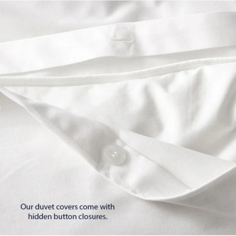 The Company Store Legends Luxury Velvet Flannel Queen Duvet Cover White D1S6